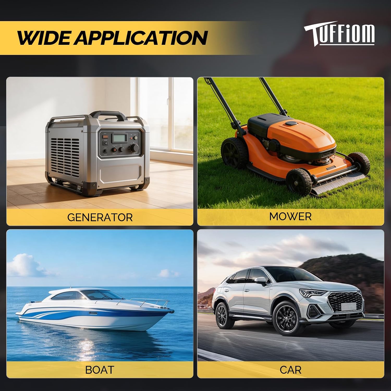TUFFIOM 15 Gallon Fuel Gas Caddy w/Wheels & Manual Transfer Pump, Portable Diesel Fuel Transfer Storage Tank w/10ft Hose, Gasoline Can Container for ATV Car Mowers Tractor Boat Motorcycle