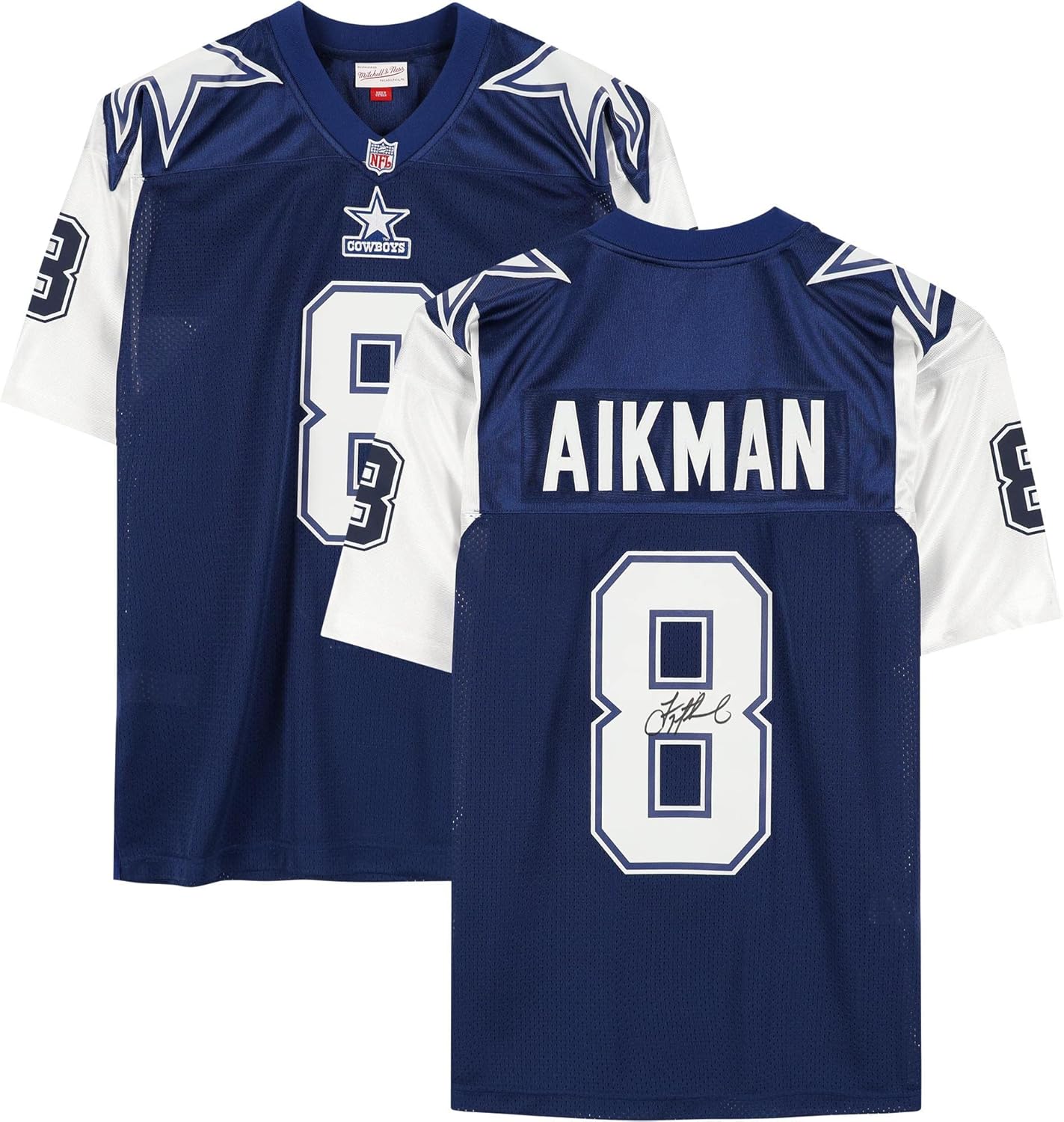Troy Aikman Dallas Cowboys Autographed 1995 Alternate Mitchell & Ness Authentic Jersey - Autographed NFL Jerseys