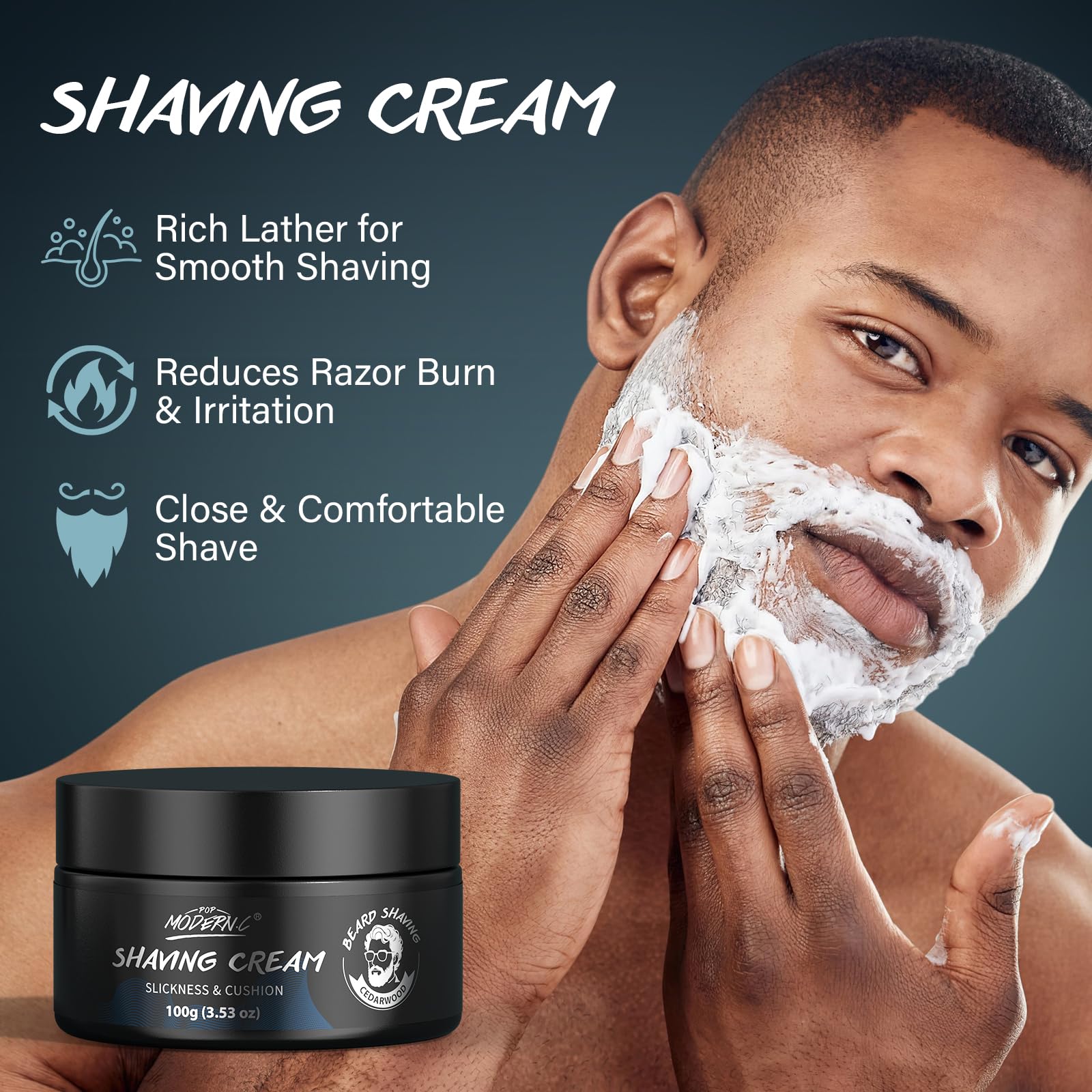 3Pcs Shaving Kit For Men Gift Basket For Christmas Birthday Valentine's Father's Day Mens Shaving Kit For Dad Men Husband Boyfriend Includes Shaving Cream Pre Shave Oil After Shave Cream
