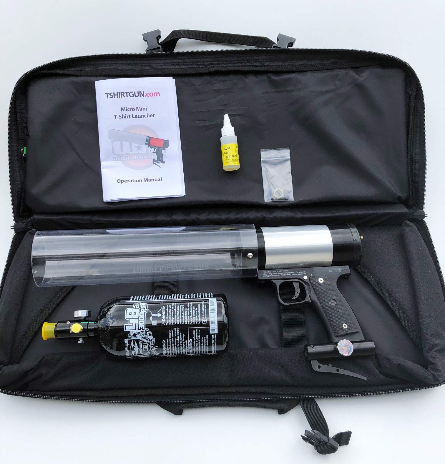 The Orginal T-shirt Launcher - Micro Mini - HPA (Silver)