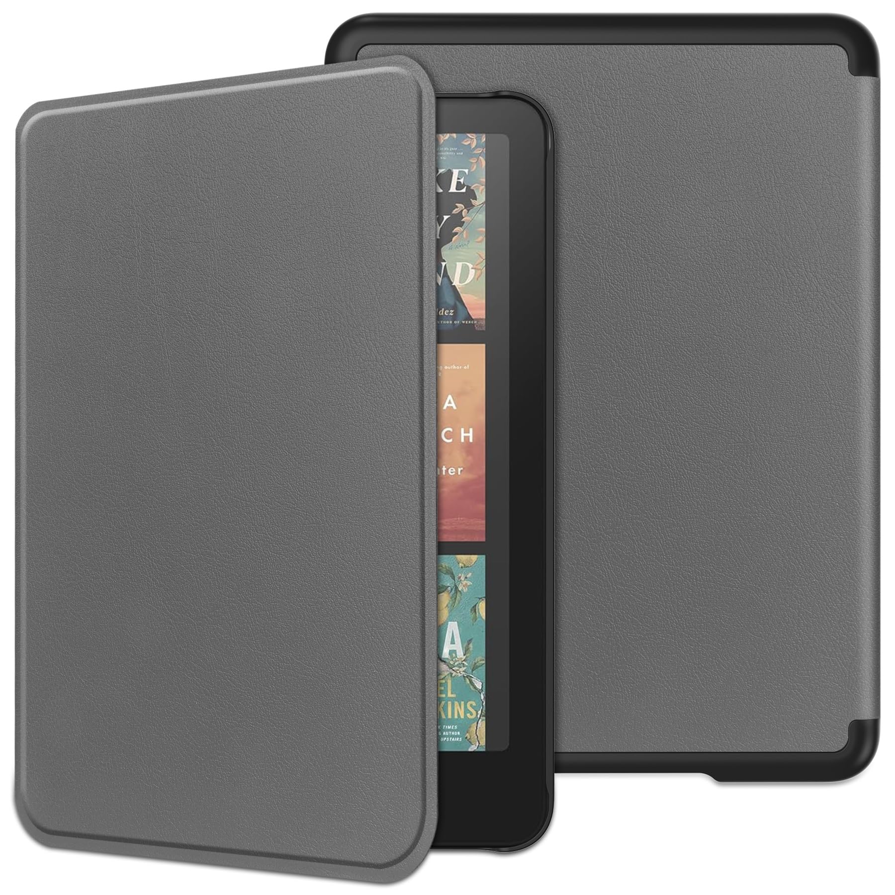 Housse de protection pour tablette Compatible avec Kindle Paperwhite (12e génération, 2024) 7" Étui Compatible with tablette intelligente à trois volets, étui de protection léger, coque arrière rigide