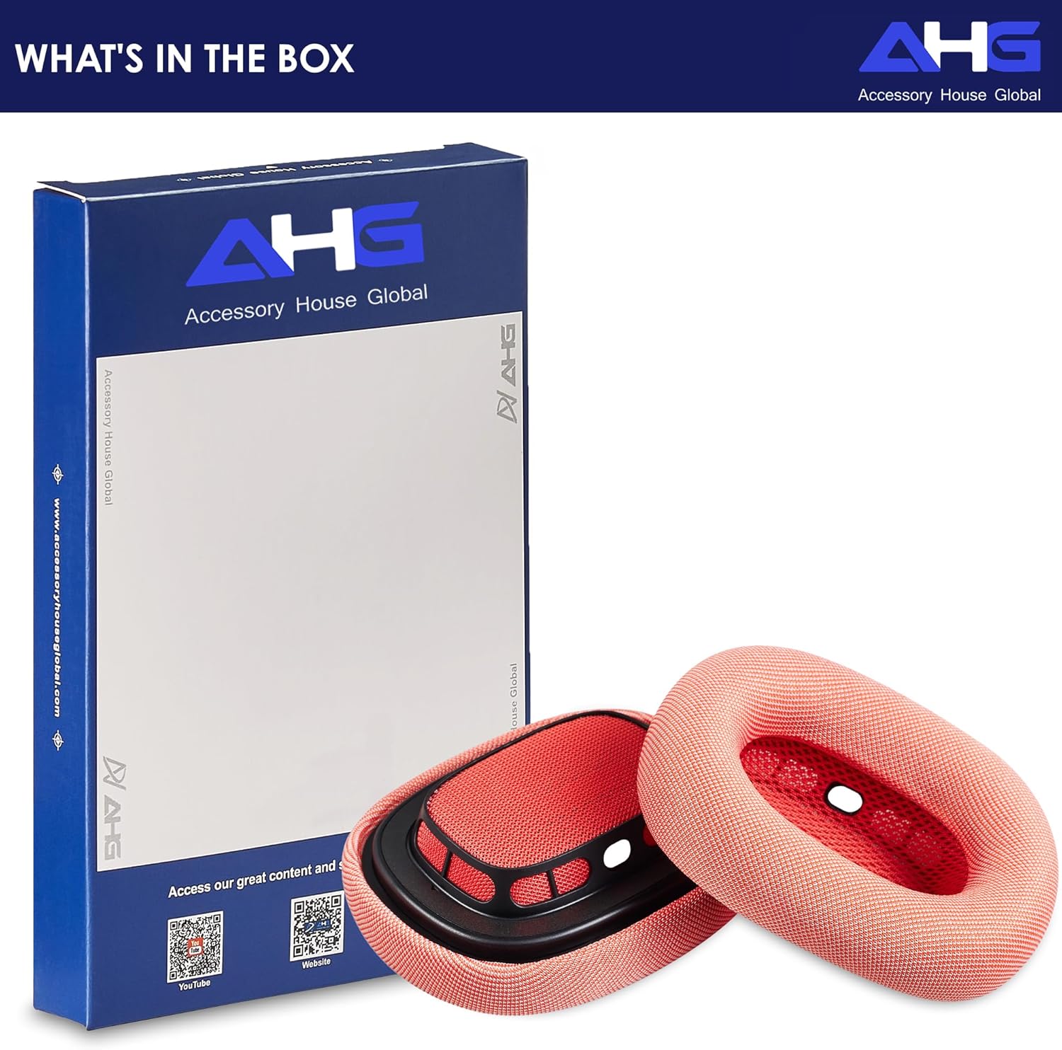 AHG Accessory House Global Upgraded Replacement air pods max Ear Cushions Pads Compatible with Apple AirPods Max Headphones (Pink). Silicone Lined Mesh/High-Density Foam/Strong Magnet - Image 8