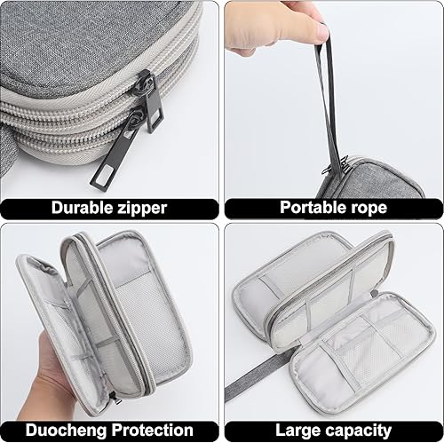 Miniatura 7 de LynxLink Funda para lentes de contacto de viaje para 8 contactos desechables diarios, solución portátil 3 en 1 para lentes de contacto y funda de