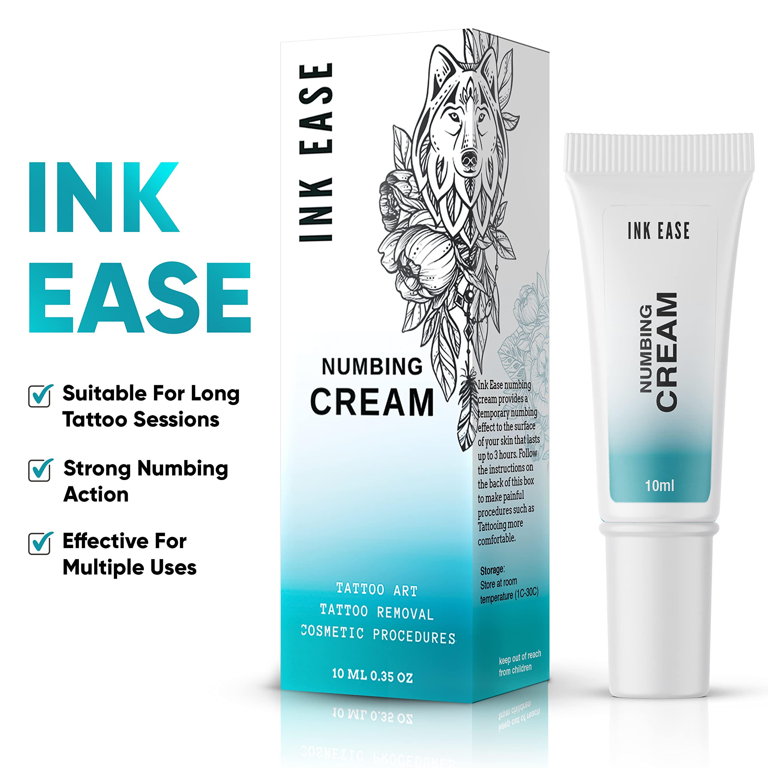 Tattoo Numbing Cream 10 ml, For Tattoos, Piercings And Cosmetic Uses