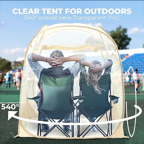 Miniatura 2 de All Weather Proof Pod - Tienda de campaña deportiva, tienda de campaña al aire libre, refugio desplegable con suelo sellado, pantalla desplegable