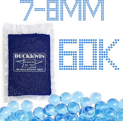 Munición de bolas de gel 0276-0315in 1 paquete 60000 piezas por paquete de recambio de cuentas de agua de munición para pistola de bolas eléctricas