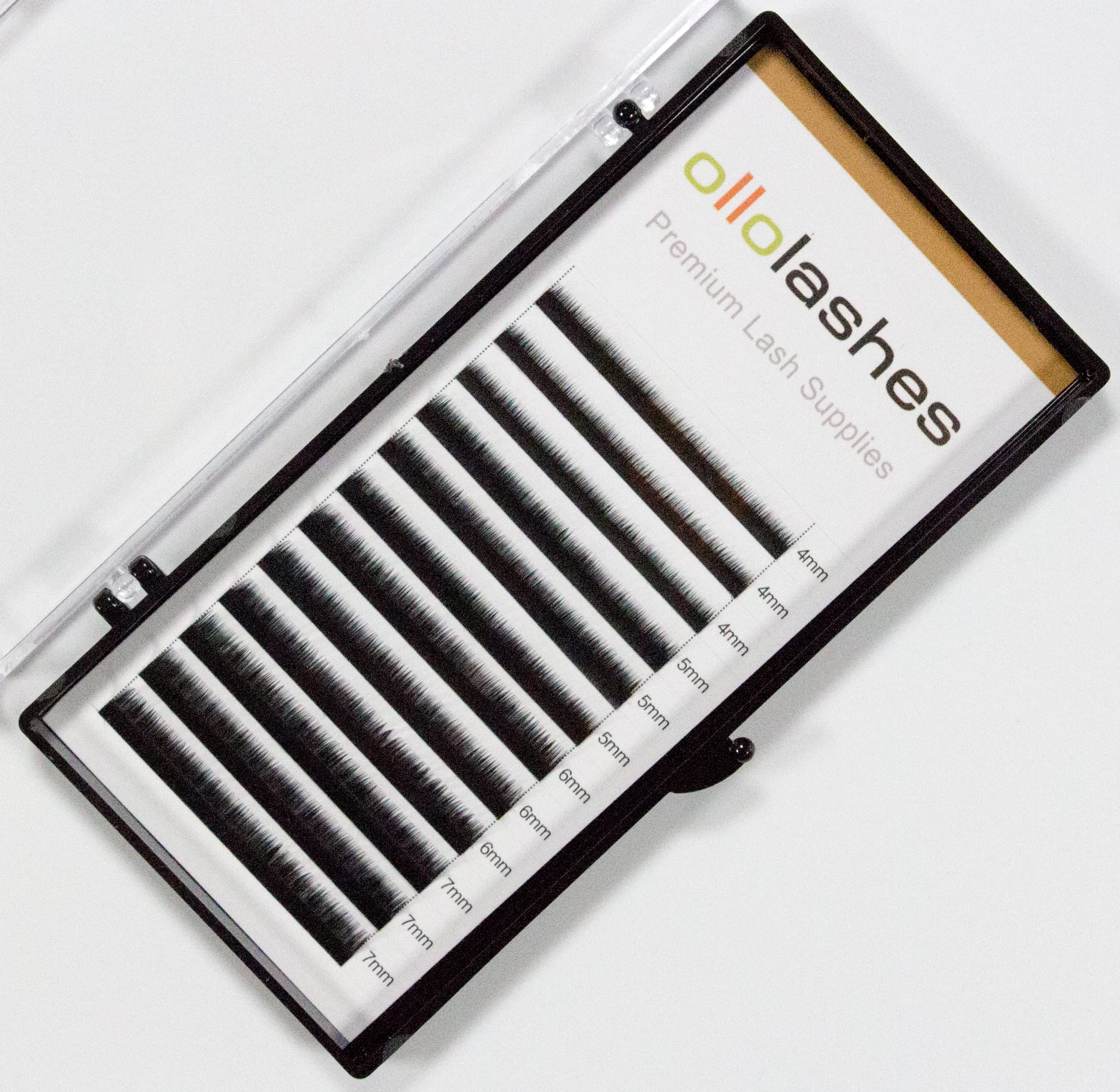 OLLOLASHES Bottom Lash Extension J Curl 0.05mm Mix4-7mm 4mm 5mm 6mm 7mm Black Color Bottom Lash Extensions, Professional Supplies for Lash Techs (Bottom-J-0.05, 4-7mm)