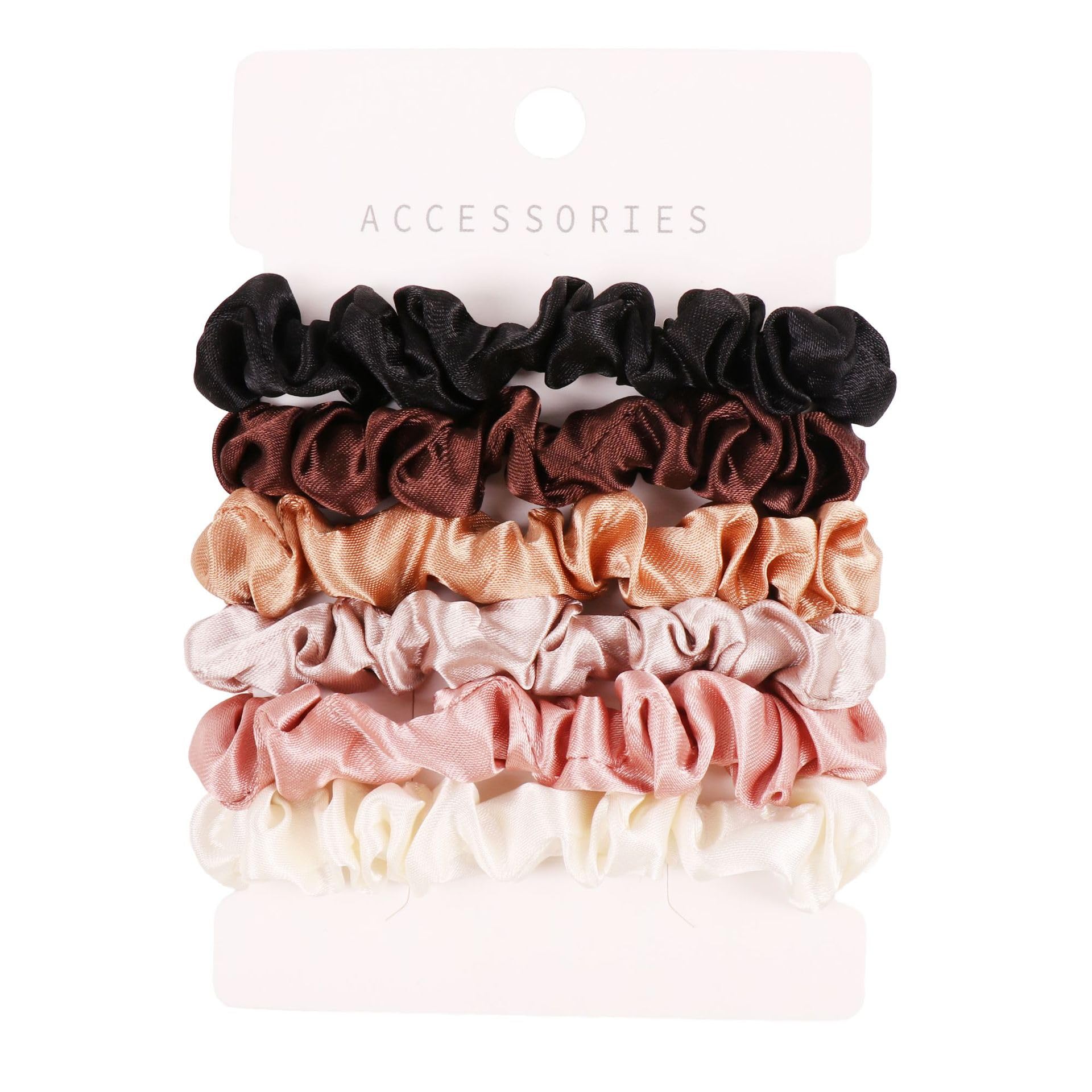 Silk Hair Elastics Set of 6