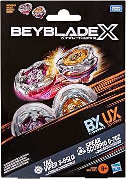 Beyblade X Spear Scorpio 0-70Z UX & Tail Viper 3-85LO BX