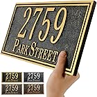 Personalized Cast Metal Address Plaque - Made In USA