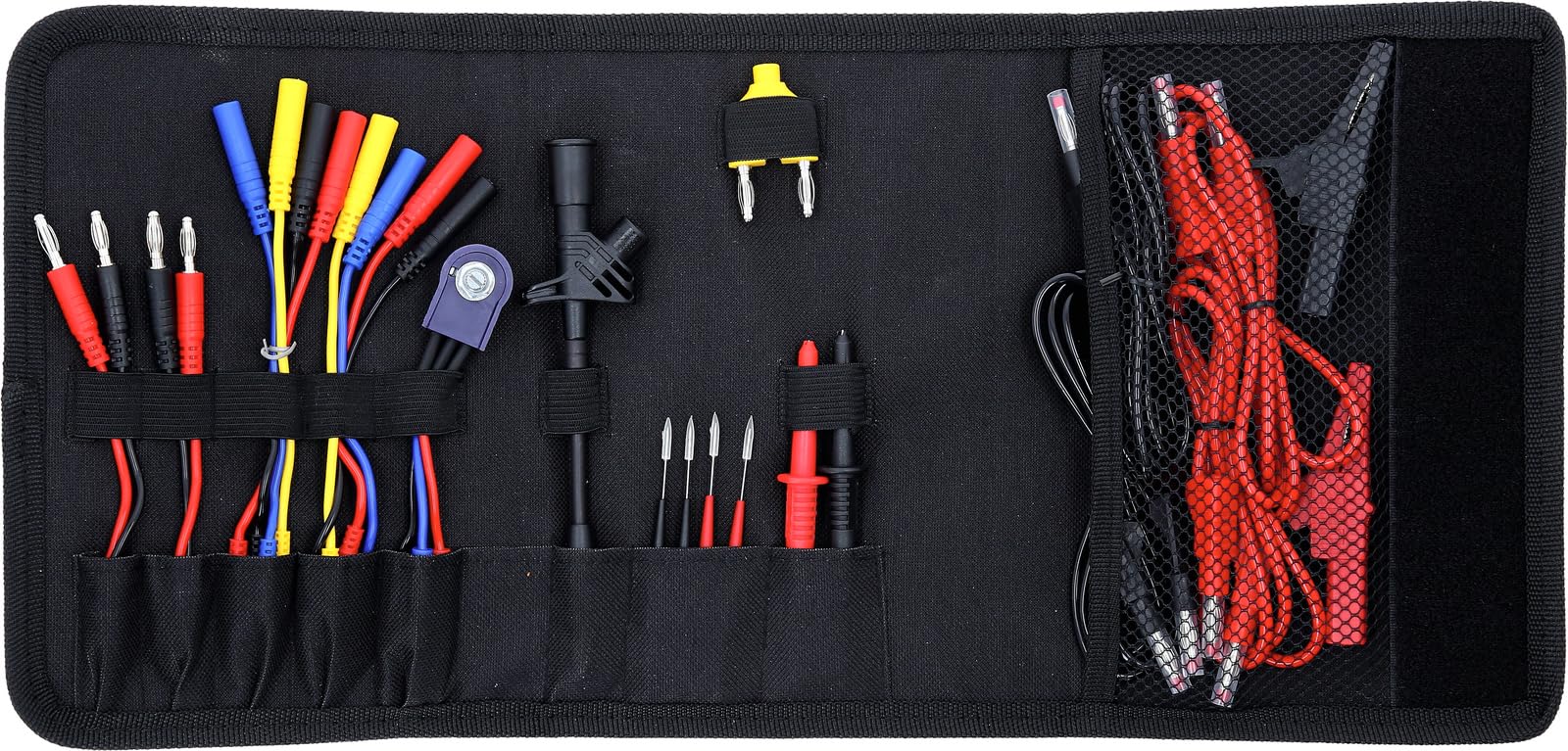 KS Tools 150.0895 12/24V Diagnose Prüf- und Mess-Kabel-Satz, 25-tlg