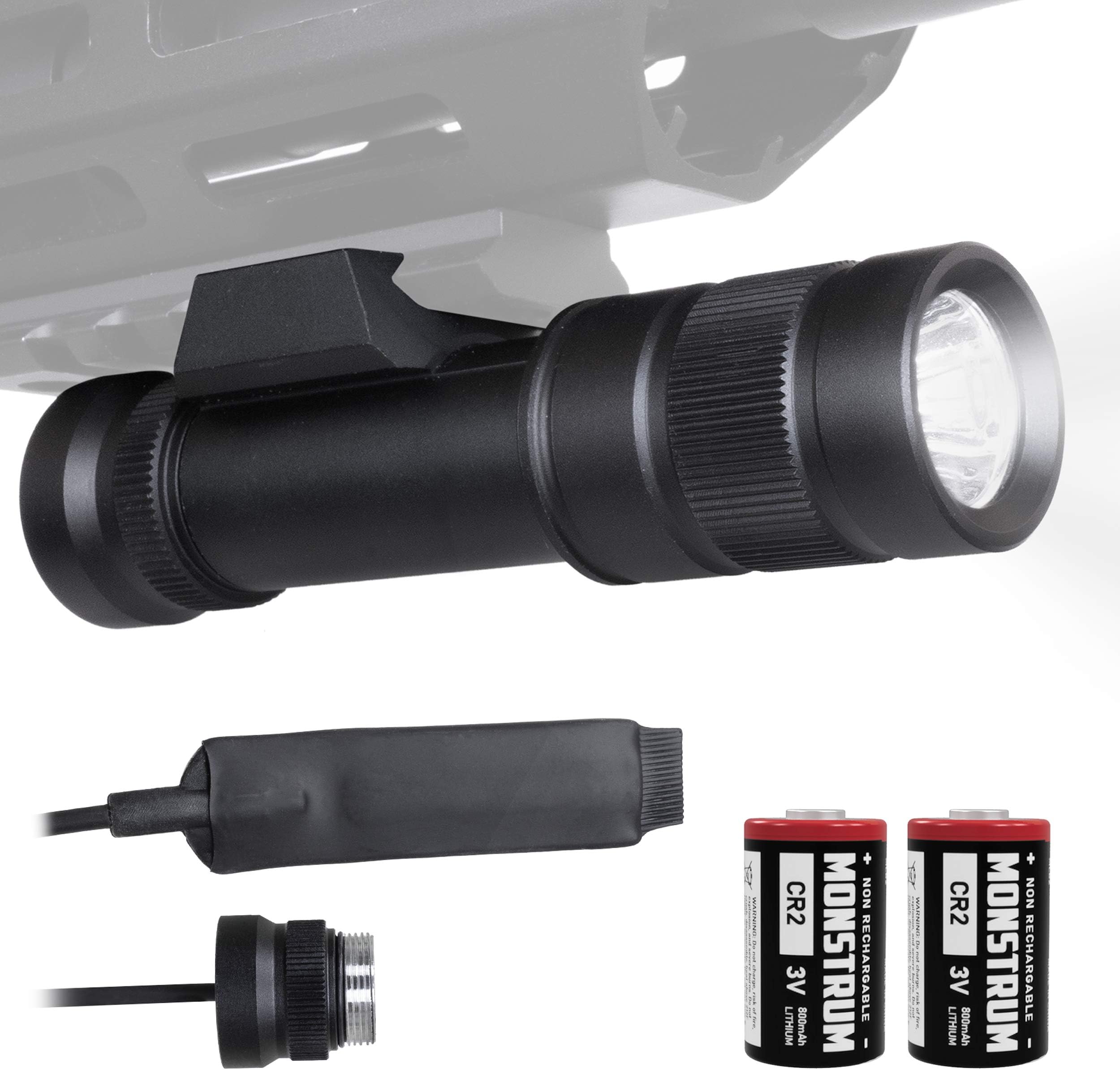 NAKCNM Tactical Flashlight With Picatinny Rail Mount – 5500 Lumen Rechargeable Weapon Light, 5 Modes & Pressure Switch - View #10