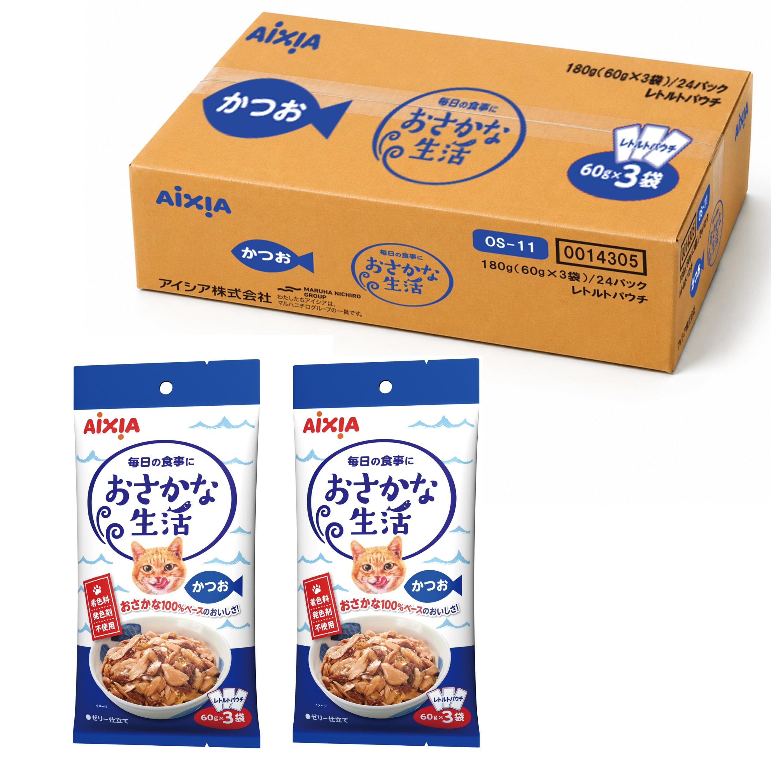 おさかな生活　2点セット買い　yu.ka Amazon.co.jp: おさかな生活 アイシア かつお 180g 24個セット