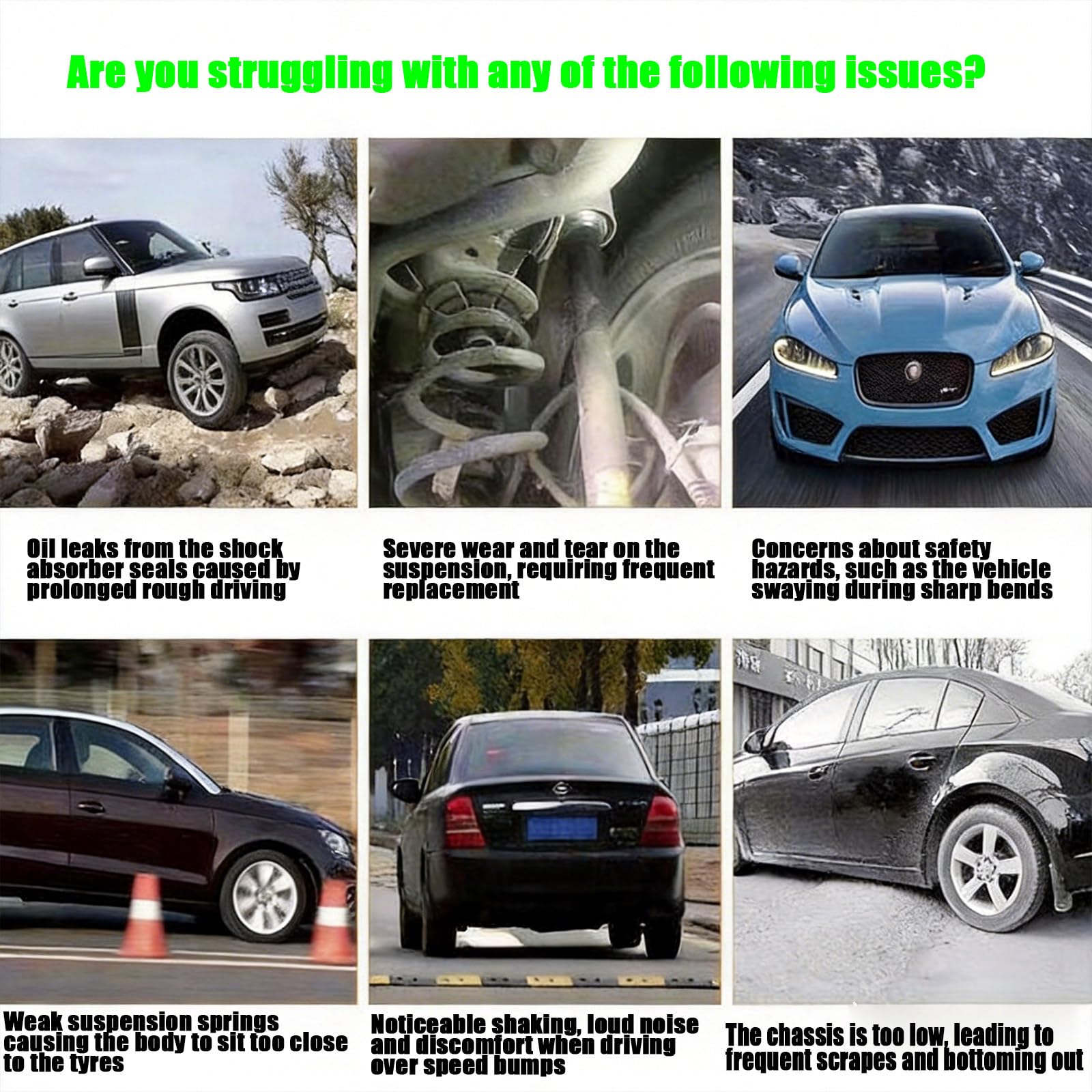 Amortyzator Samochodowy, Regulowane, Pneumatyczne Sprężyny Amortyzujące,Idealne Akcesorium Do Codziennego Użytku I Jazdy W Terenie Dla Samochodów Osobowych I Suv-ów SUV-Extendedairhose