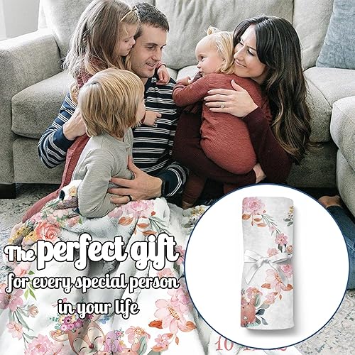 Miniatura 5 de Manta de hitos para bebé con nombre personalizado, manta mensual de hitos para bebé con doble cara para niños y niñas, accesorios de fotografía,