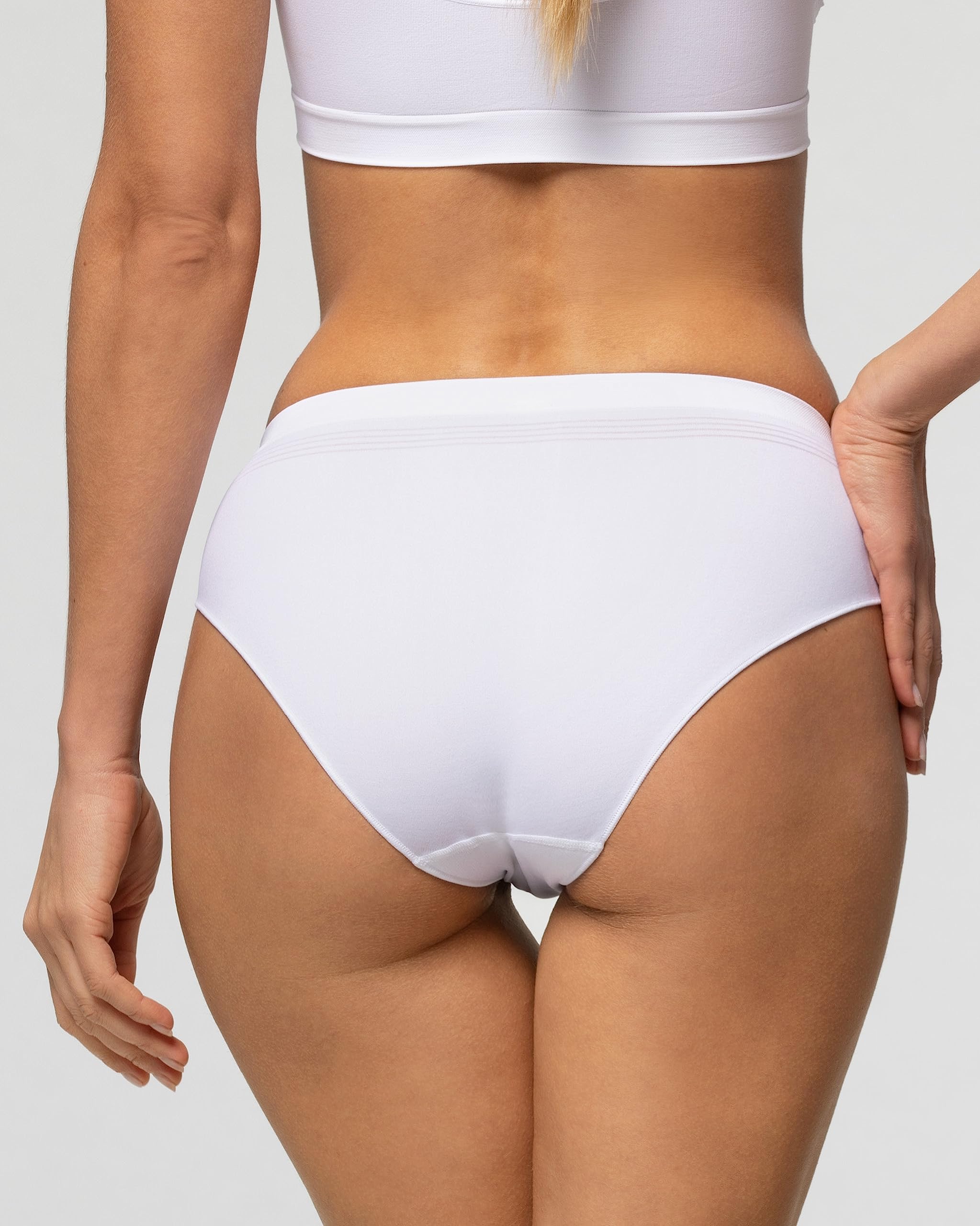 POMPEA Slip Seamless Ropa Interior (Pack de 5) para Mujer