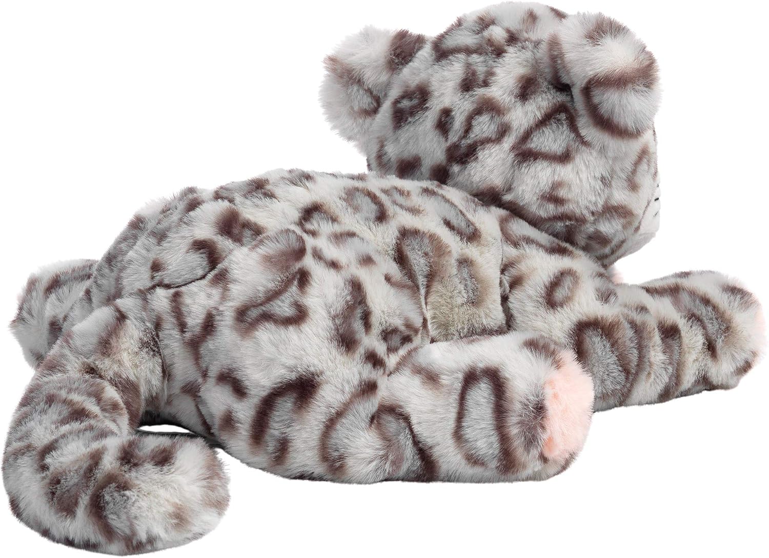 Lambs & Ivy Happy Jungle Plush Leopard Stuffed Animal Toy - Pink/Gray - Cleo