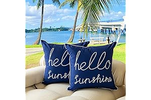 Hello Sunshine Outdoor Pillow: Brighten Your Patio with Vibrant Style