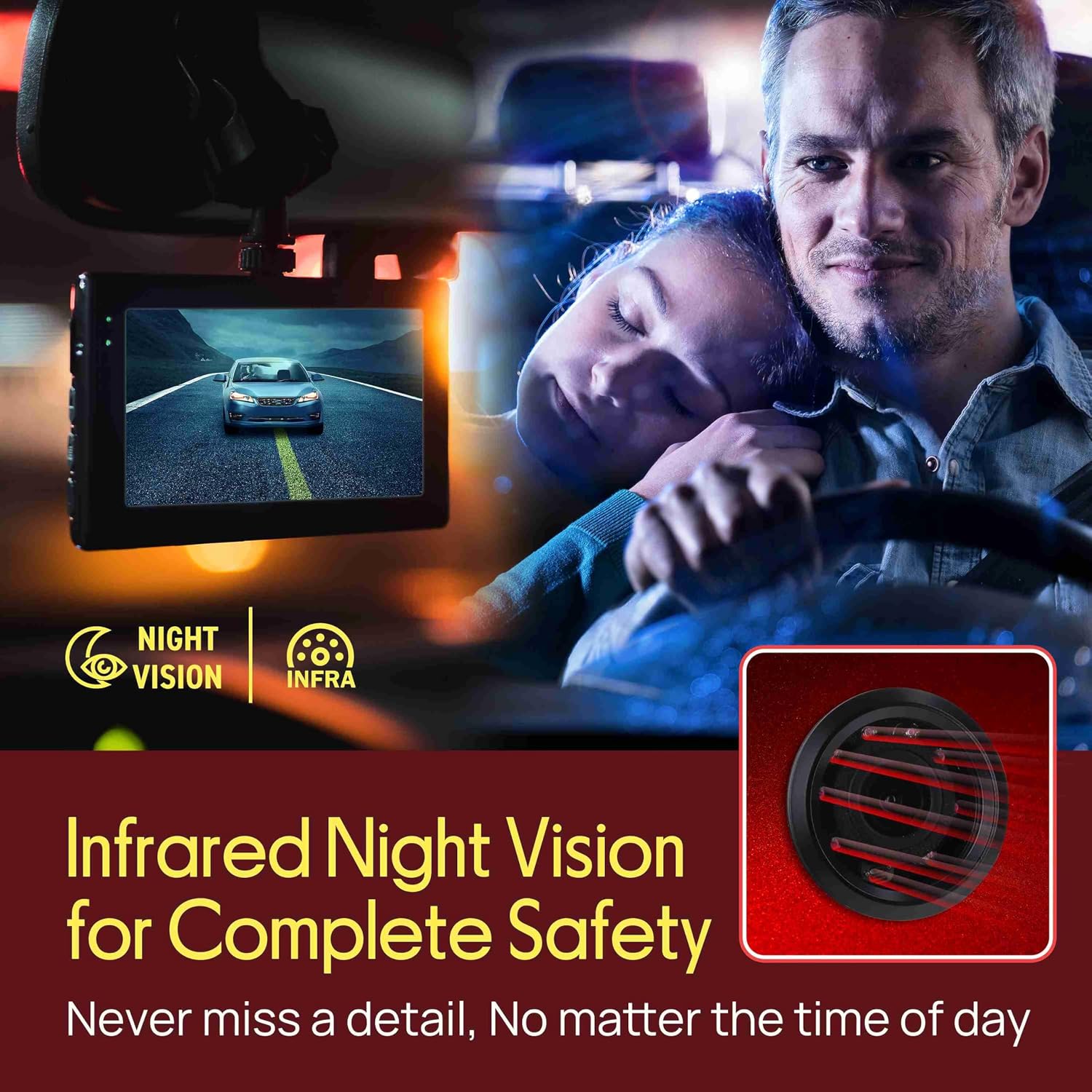 Flush Mount Rear View Camera - Marine Grade Waterproof 1.25'' Cam Built-in Distance Scale Lines Backup Parking/Reverse Assist IR Night Vision LEDs w/ 420 TVL Resolution & RCA Output - Pyle PLCM22IR