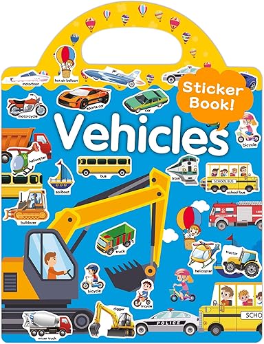 Miniatura 1 de Benresive Libro de calcomanías reutilizables para niños de 2 a 4 años, divertidas calcomanías de viaje para niños, juguetes para niños de 2 a 4