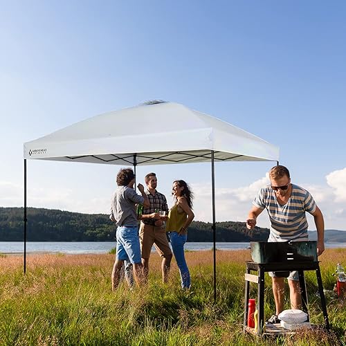 Miniatura 6 de ARROWHEAD OUTDOOR Toldo desplegable de 12 x 12 pies y refugio instantáneo, fácil instalación para una persona, construcción de tela 150D resistente
