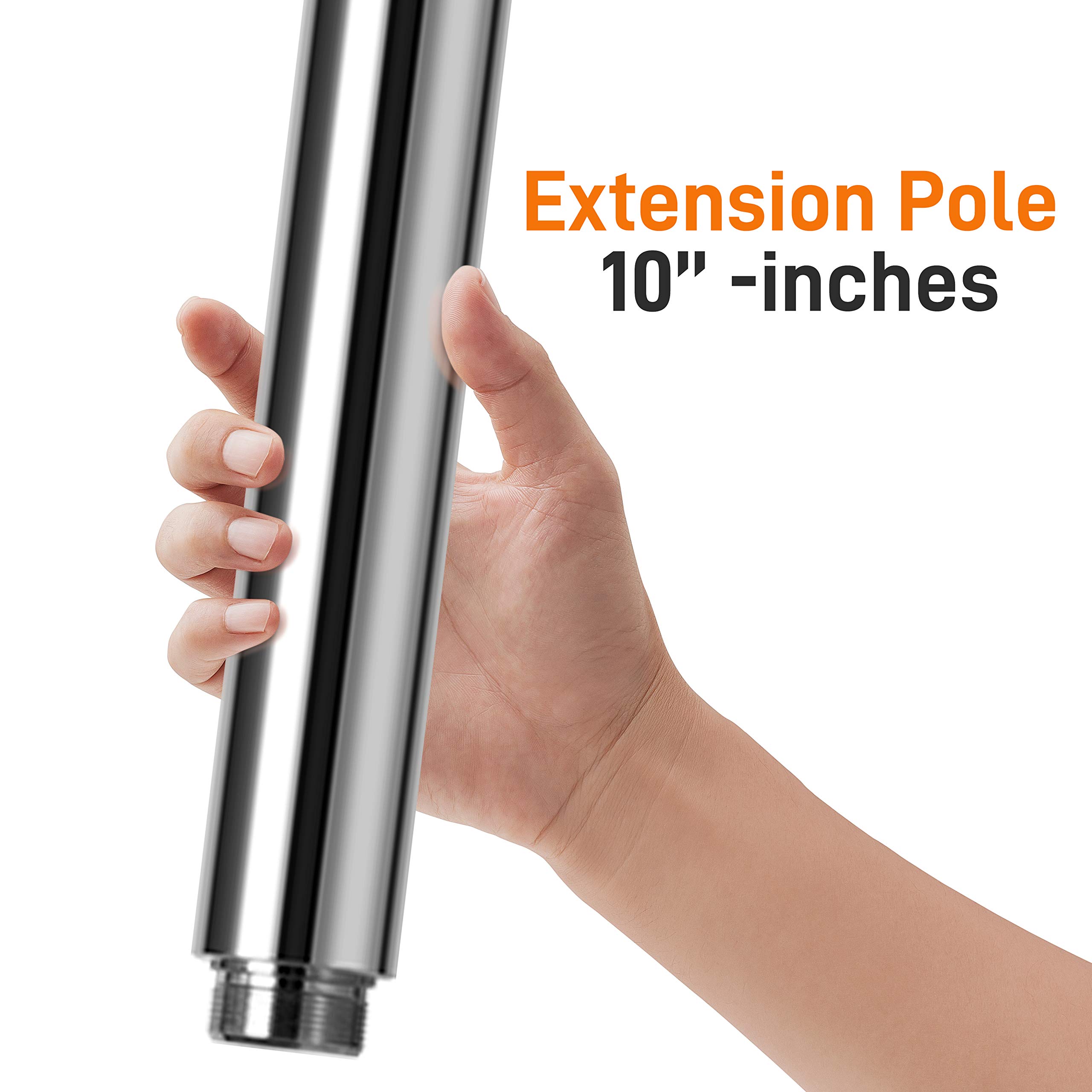SereneLife Professional Spinning Dance Pole, 45mm Portable Exercise Pole for Fitness – Durable Steel Build, Anti-Rust Finish, Suitable for Home, Club, Gym, Party, Pub