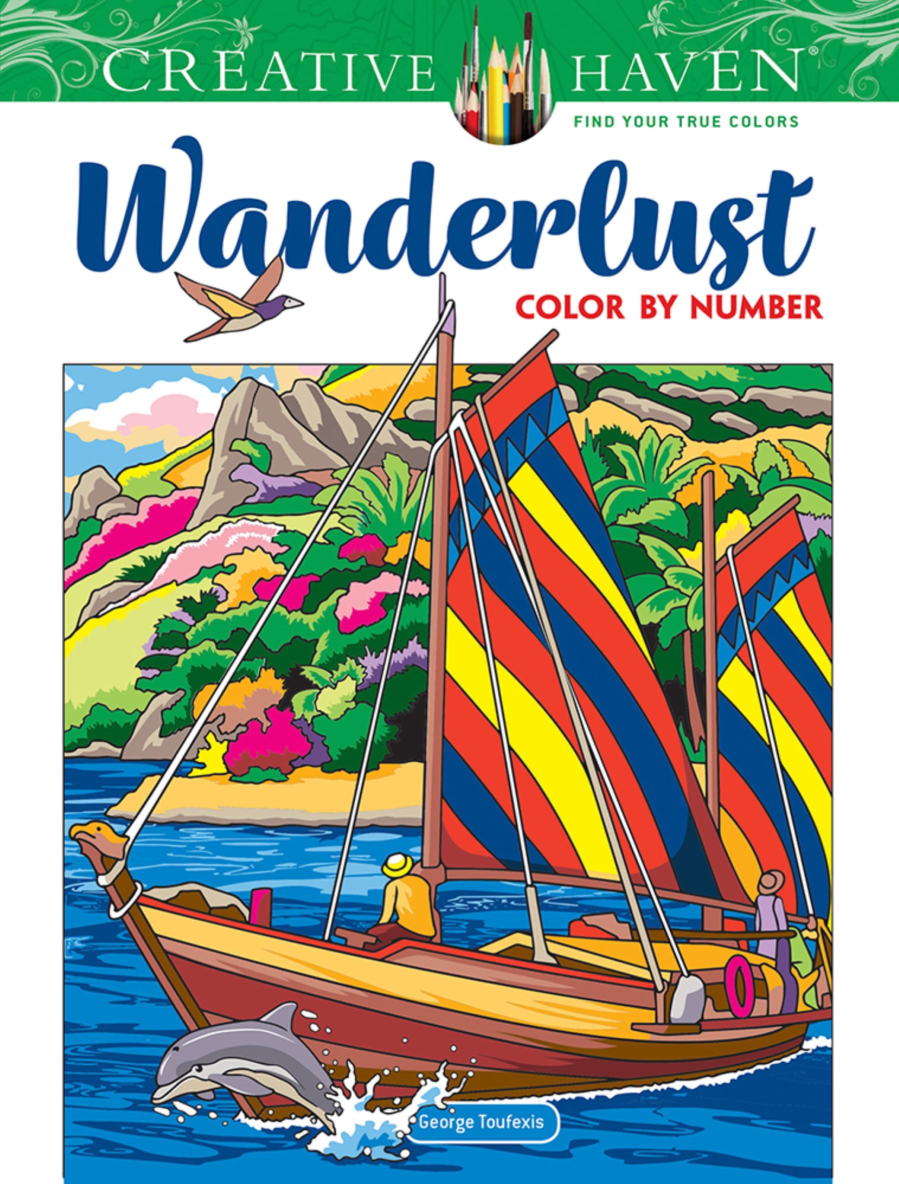 Creative Haven Wanderlust Color by Number (Adult Coloring Books: World & Travel)