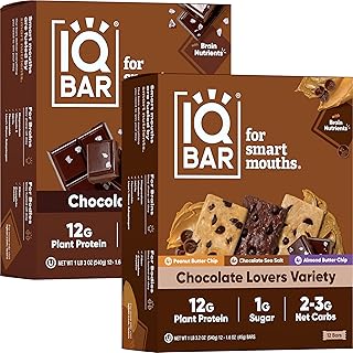 25 Meal Prep Recipes to Gain Weight for Men Made Simple 142 IQBAR Brain and Body Keto Protein Bars - Chocolate Lovers Variety and Ch...
