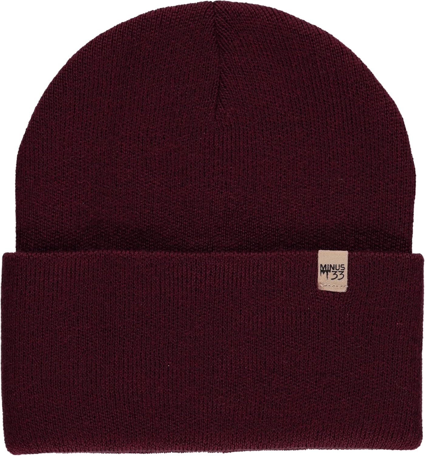 100% Merino Wool - Midweight Everyday Knit Cuff Beanie - Warm Winter Hat