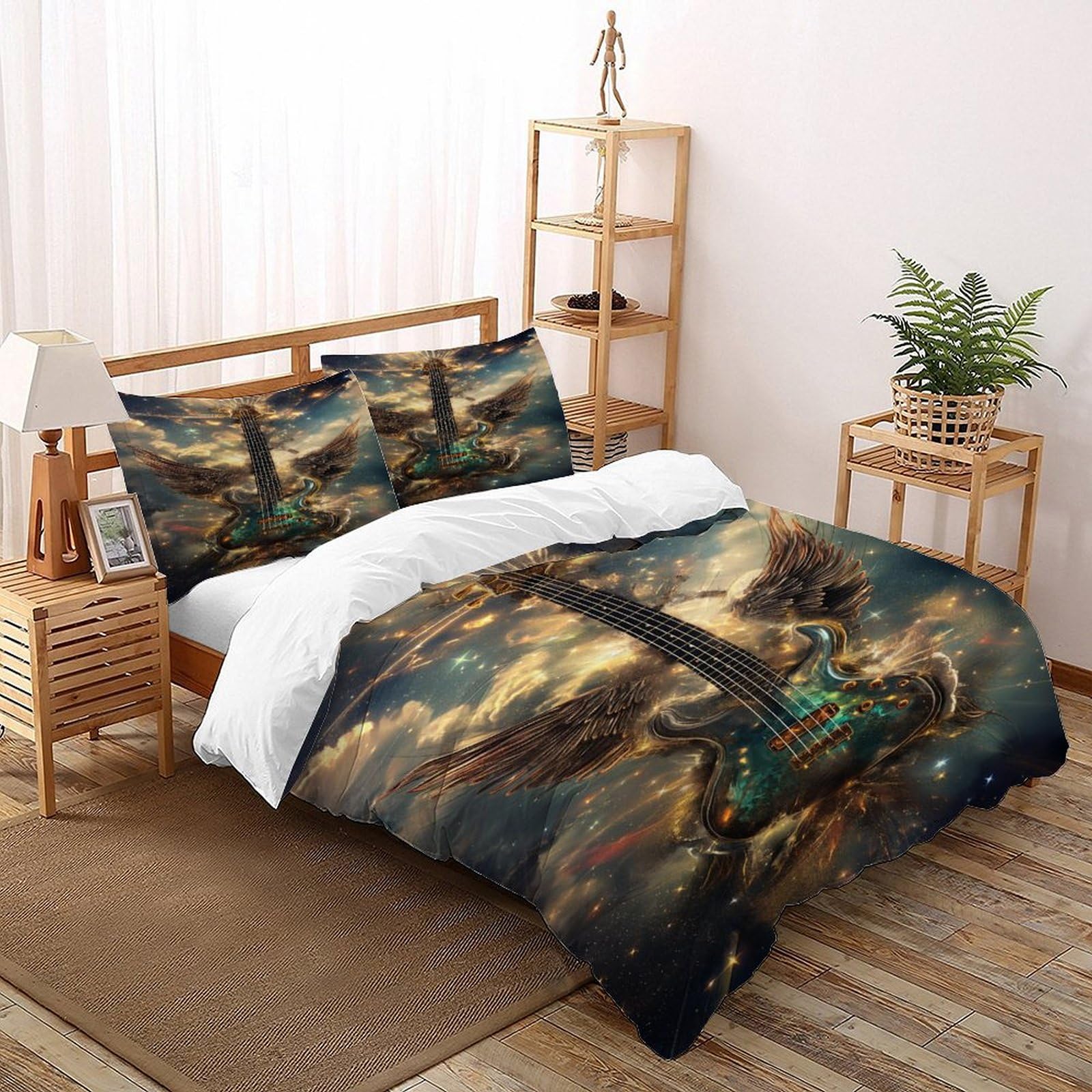 Housse de couette bully chien 135x200 parure de lit en microfibre avec 2 taies