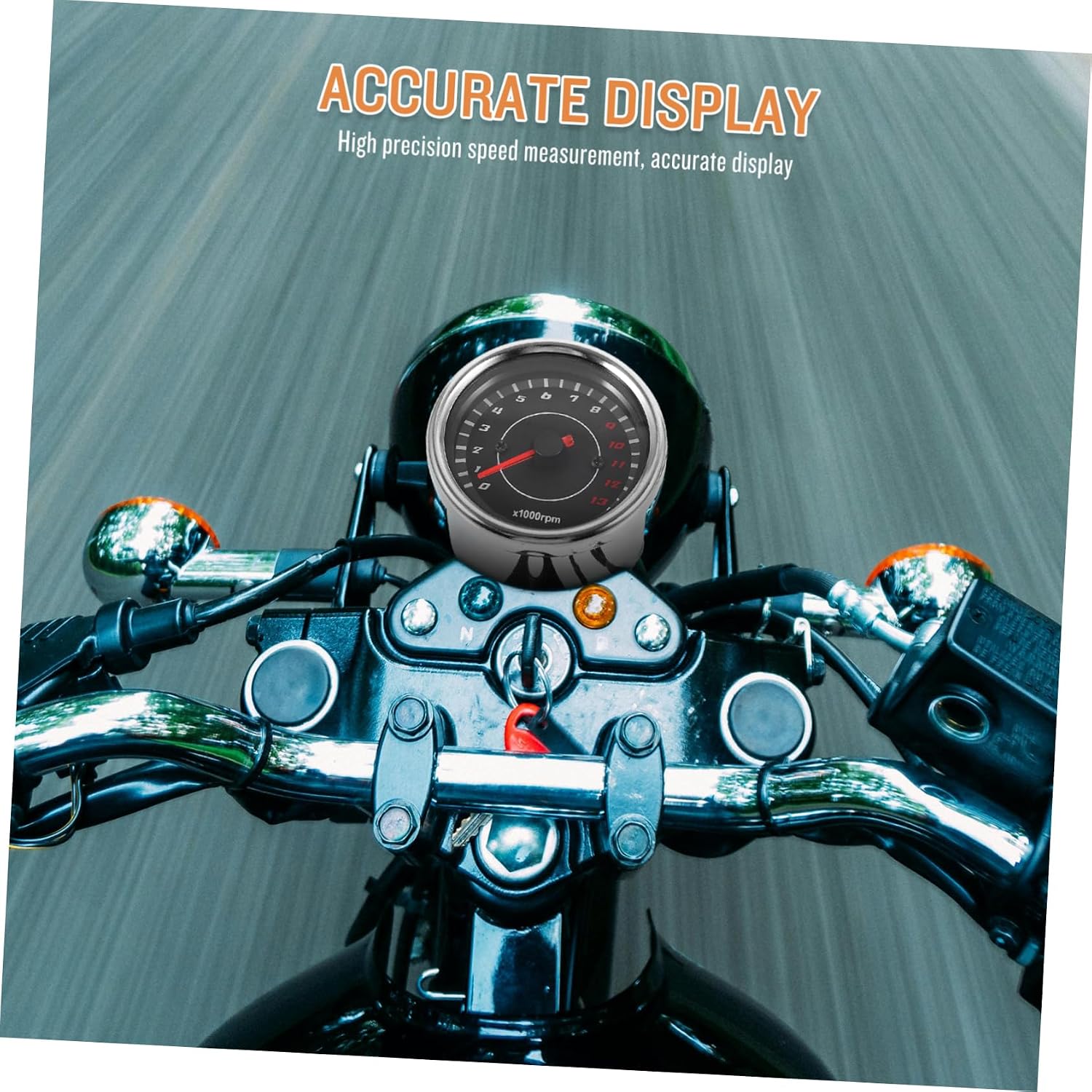 Motorcycle Speedometer Gauge Display and Sturdy Design for Motorbike Modifications and Accurate Speed Tracking