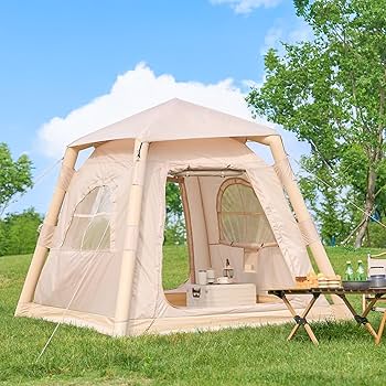 エアテント 空気式 1〜3人用 設営簡単 軽量 エアフレームテント テント インフレータブル式 エアテント 電動