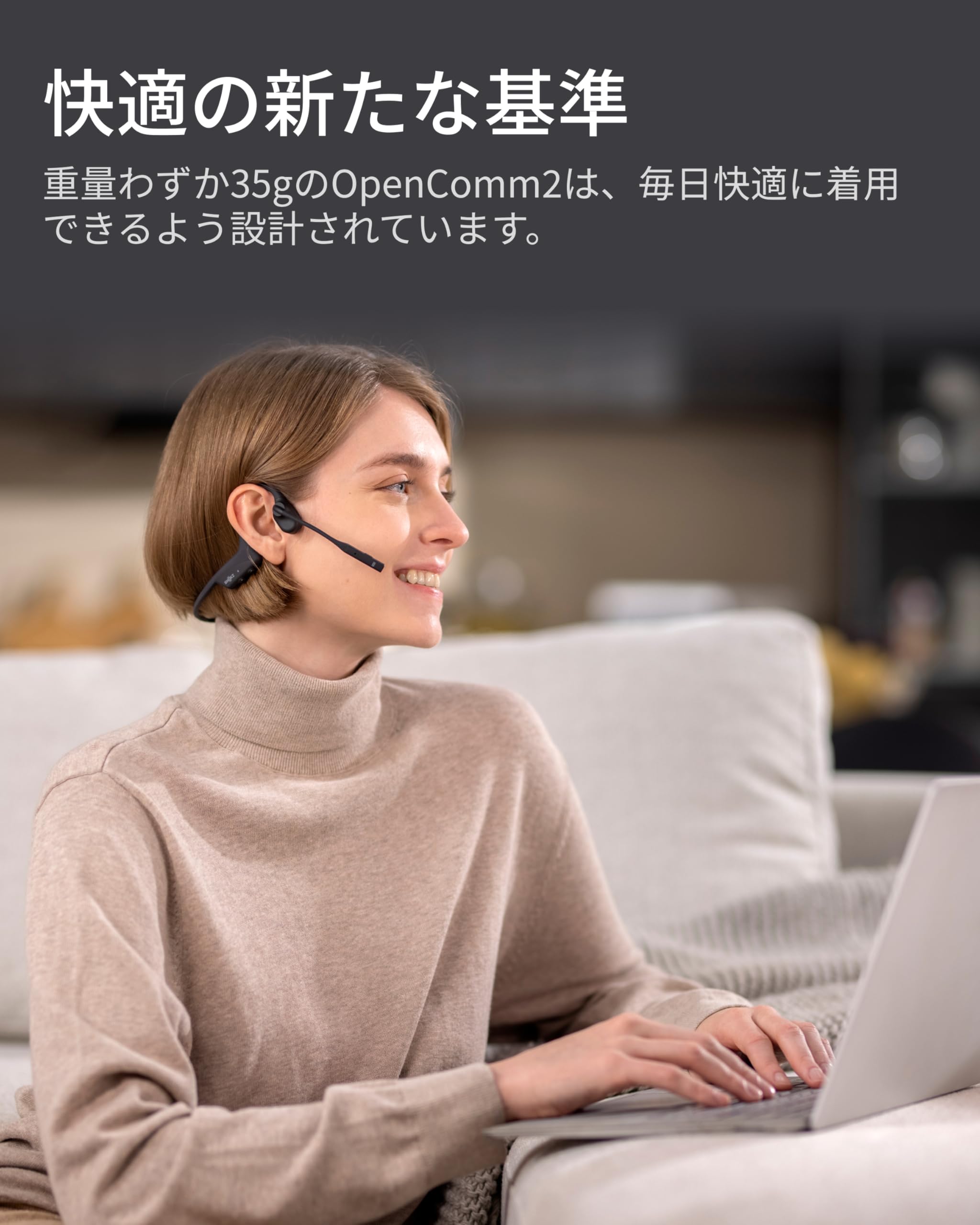 Shokz OpenComm2 UC 2025 Upgrade Business Earphones with USB-A