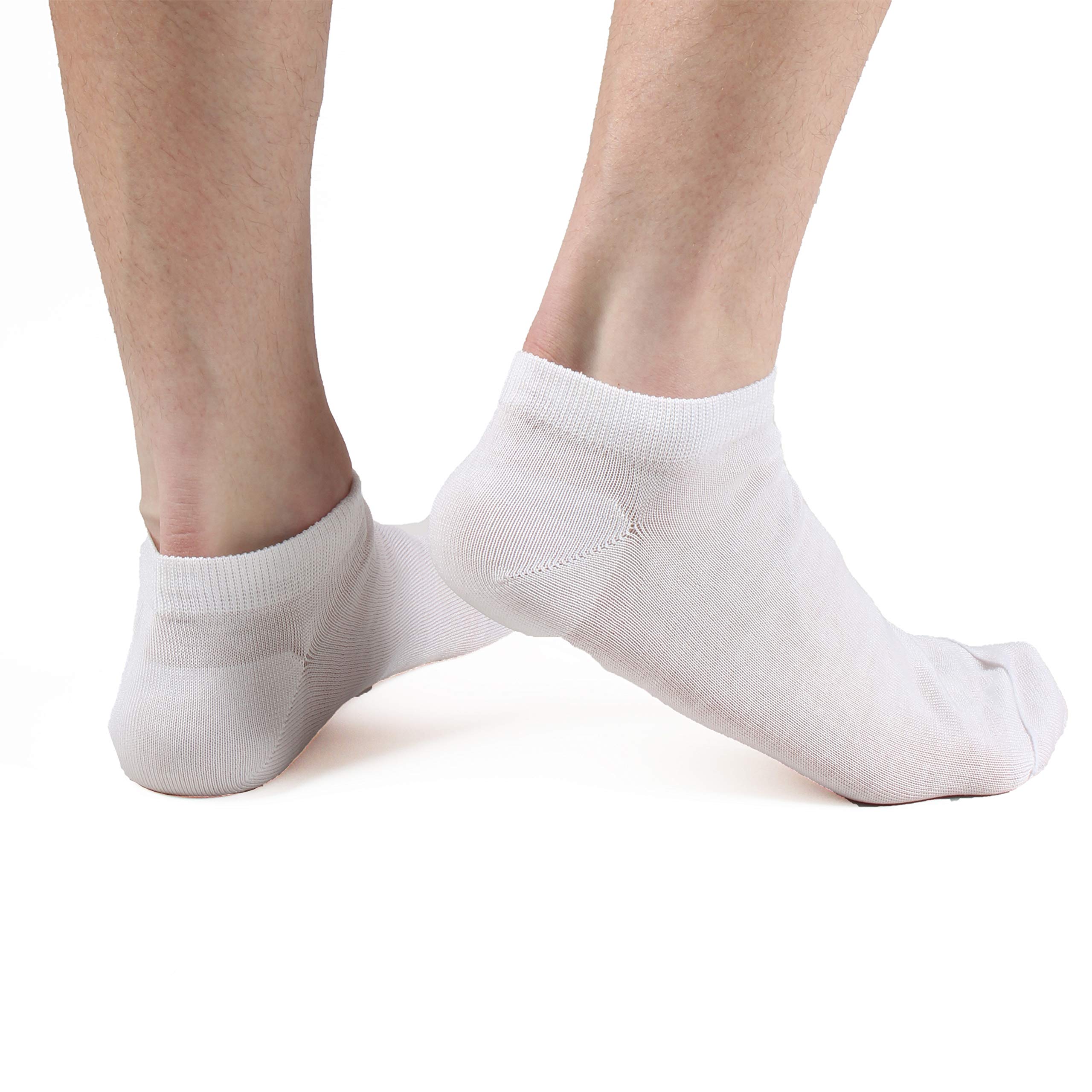 Ciocca Chaussettes Invisibles Unisexe 3/6 Paires 100% Coton Fil d'Écosse Made in Italy - Respirantes Basses pour Baskets et Chaussures