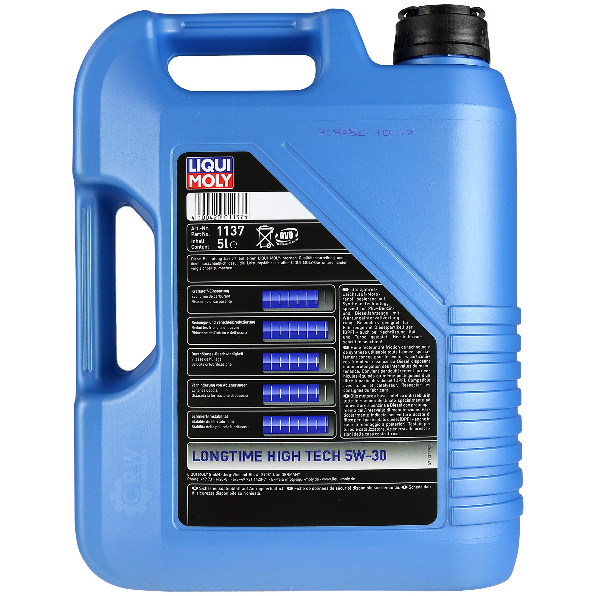 Kit d'inspection 7 L LM LT High Tech 5W-30 + paquet de filtres MANN 9805622