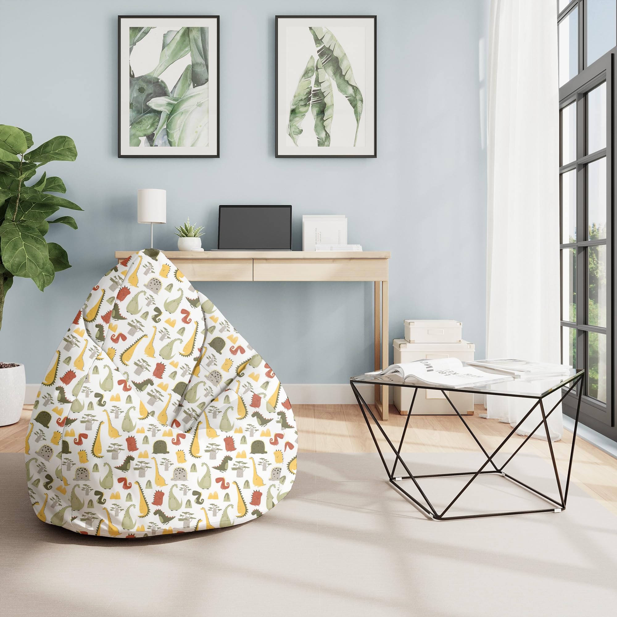 DreamRoots Pouf Poire Ado 80x80x120 Cm – Fauteuil Géant Rembourré Billes Polystyrène, Chambre Ado, Gaming, Détente
