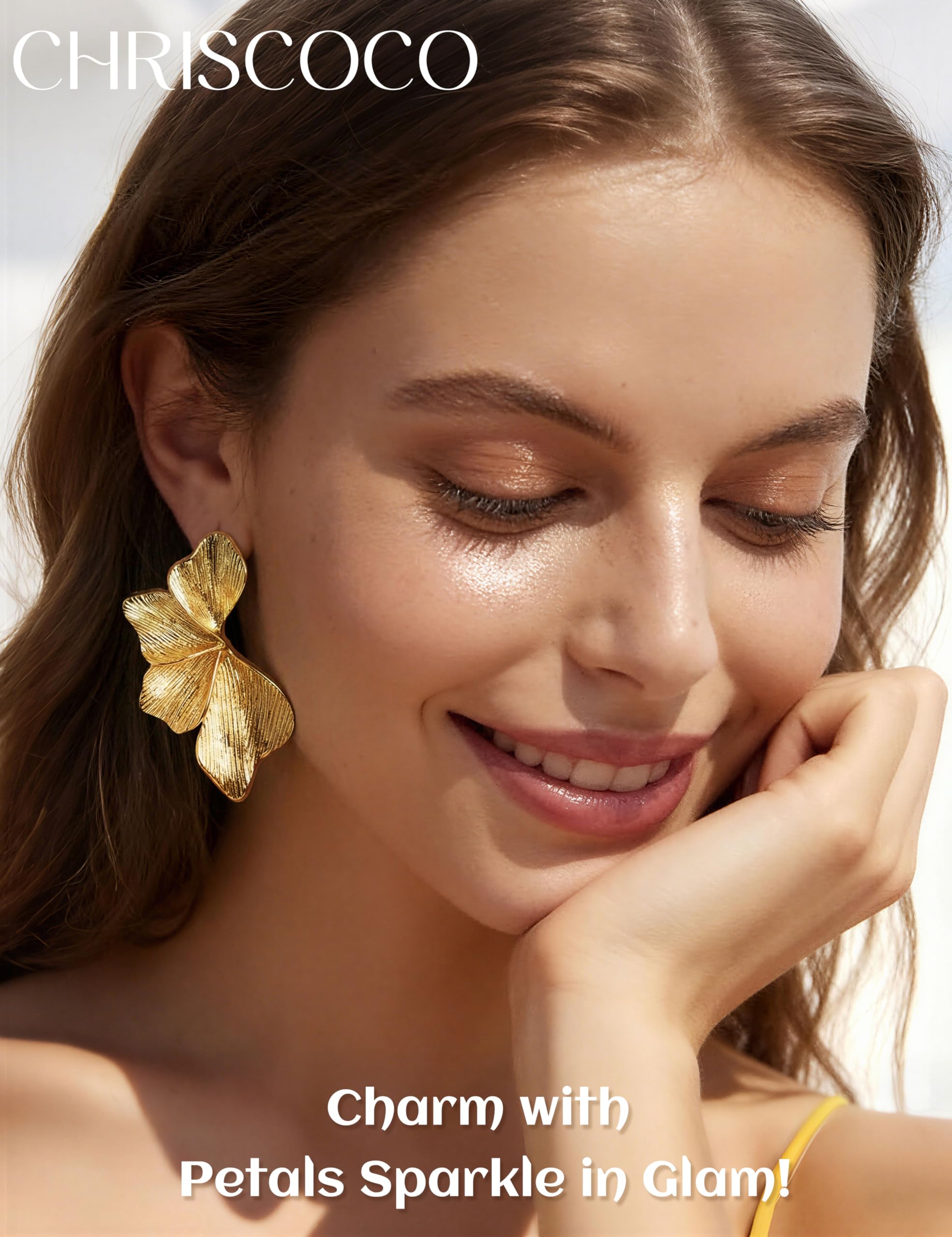 Pendientes de Plata de Ley 925 con Forma de Flor para Mujer