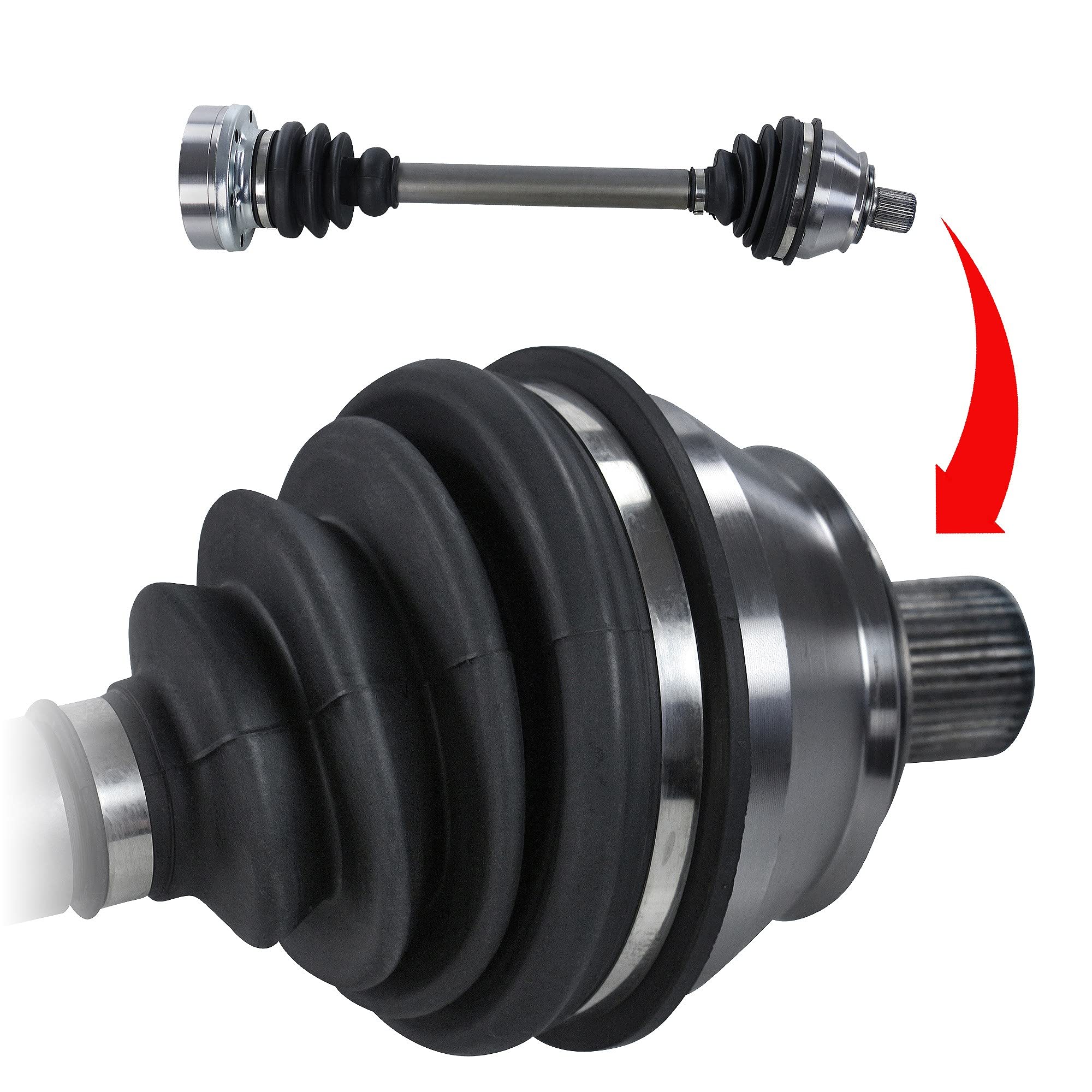 ATEC Germany 1x Antriebswelle vorne links Gelenkwelle oder rechts Kompatibel mit VW TRANSPORTER T4