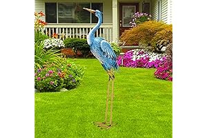 Nacome Blue Heron Metal Yard Art