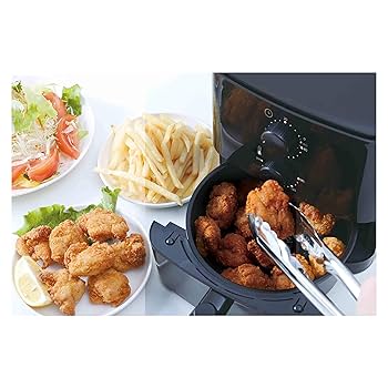 Amazon.co.jp: 揚げ直し名人 ブラック KDFY-08AB ノンフライヤー