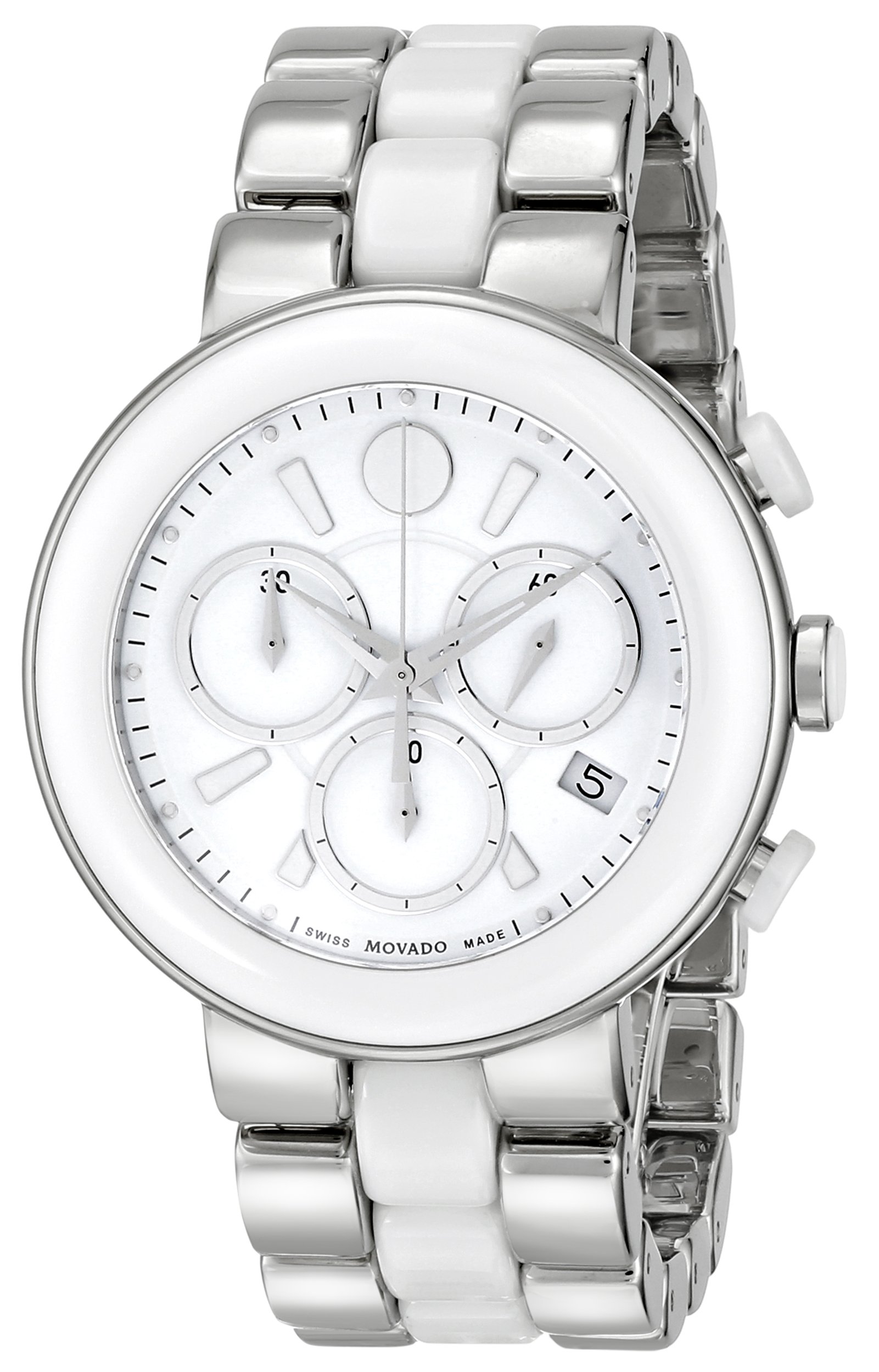 Movado Women's 0606758"Cerena Stainless Steel and Ceramic Watch