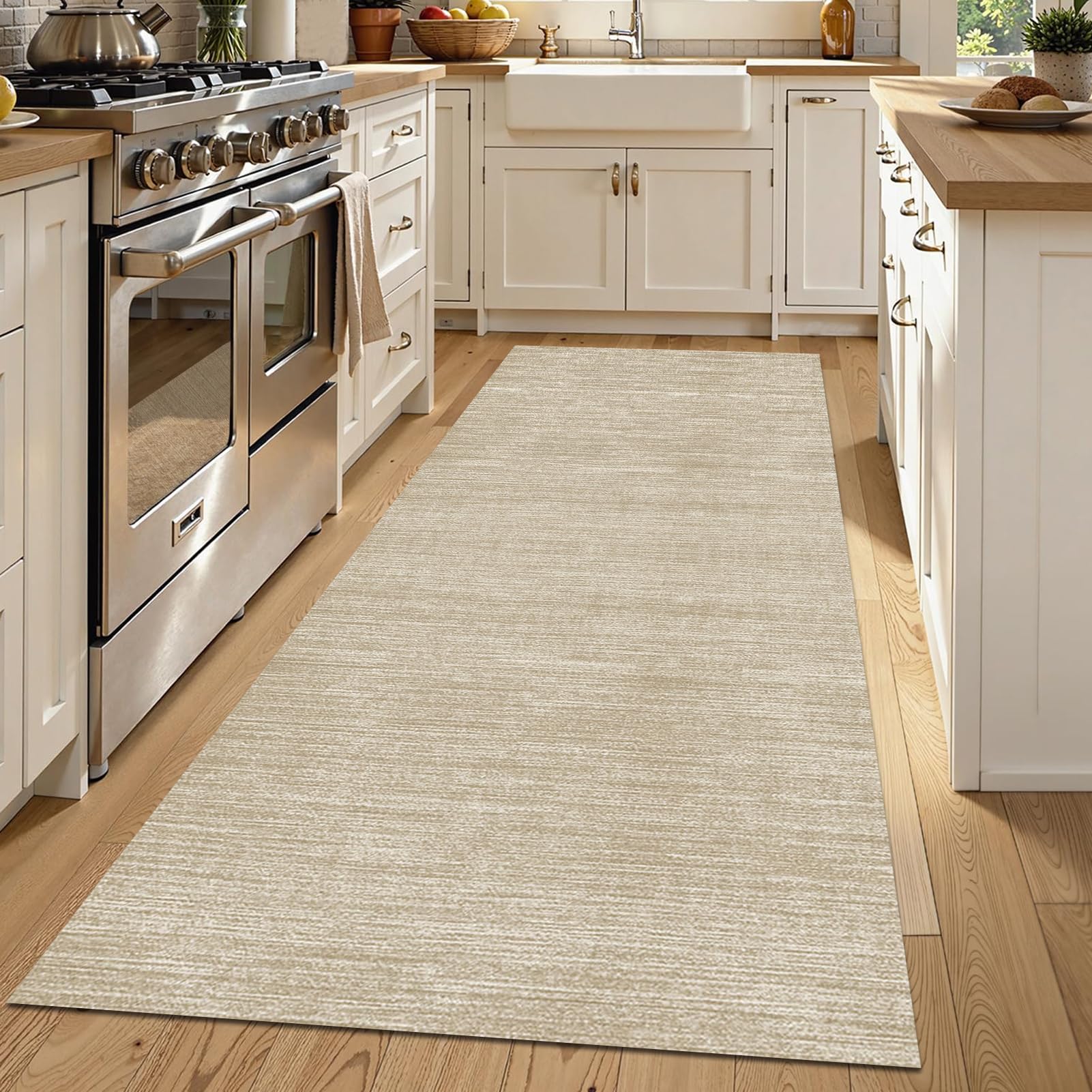 Alfombra lavable antideslizante de 80 x 200 cm ideal para pasillos largos