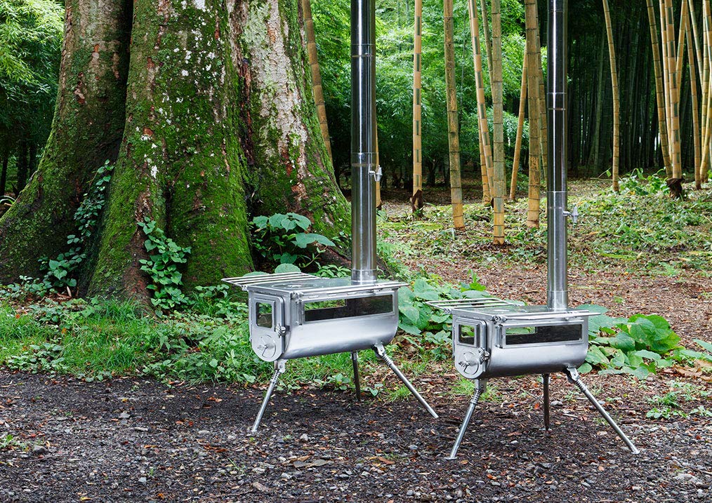 ウッドストーブサイドヴューMサイズ ケース付き2点セット｜tent-Mark 