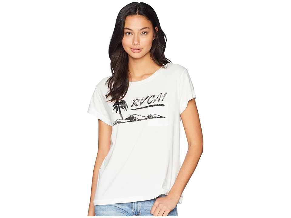 

RVCA Deserted Short Sleeve T-Shirt (Vintage White) Women's T Shirt