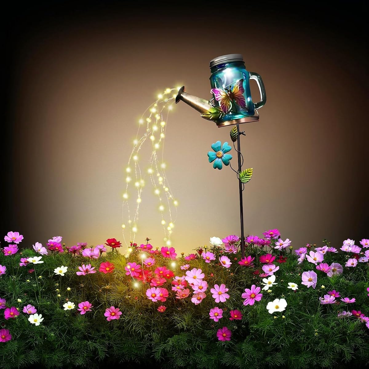 SRNPMIU Solar Watering Can Light, Yard Outdoor Decor Lights, IP65 Waterproof,