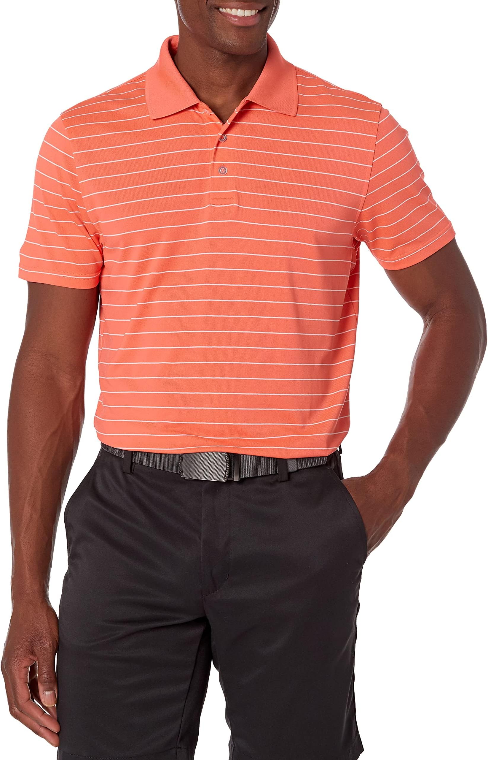 adidas golf polo orange