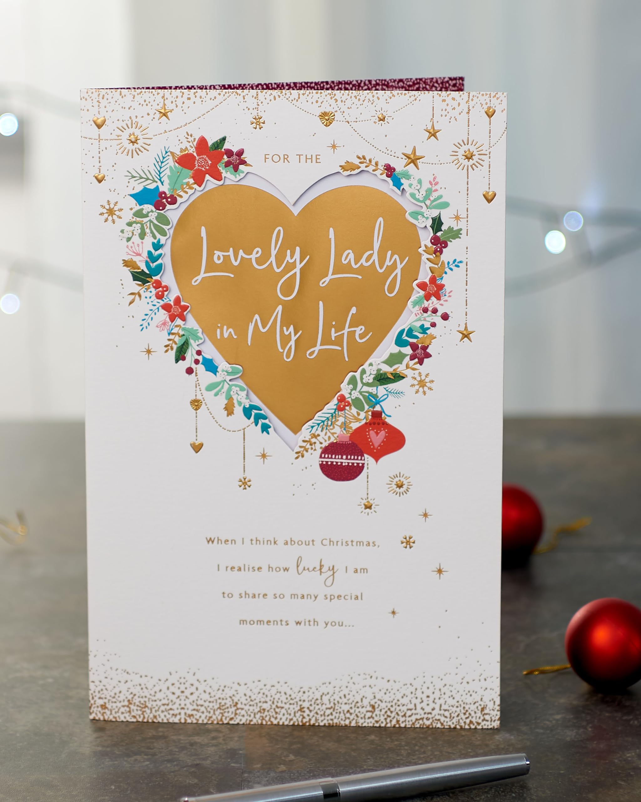 UK Greetings, Lady in My Life, 165mm x 254mm - Image 3