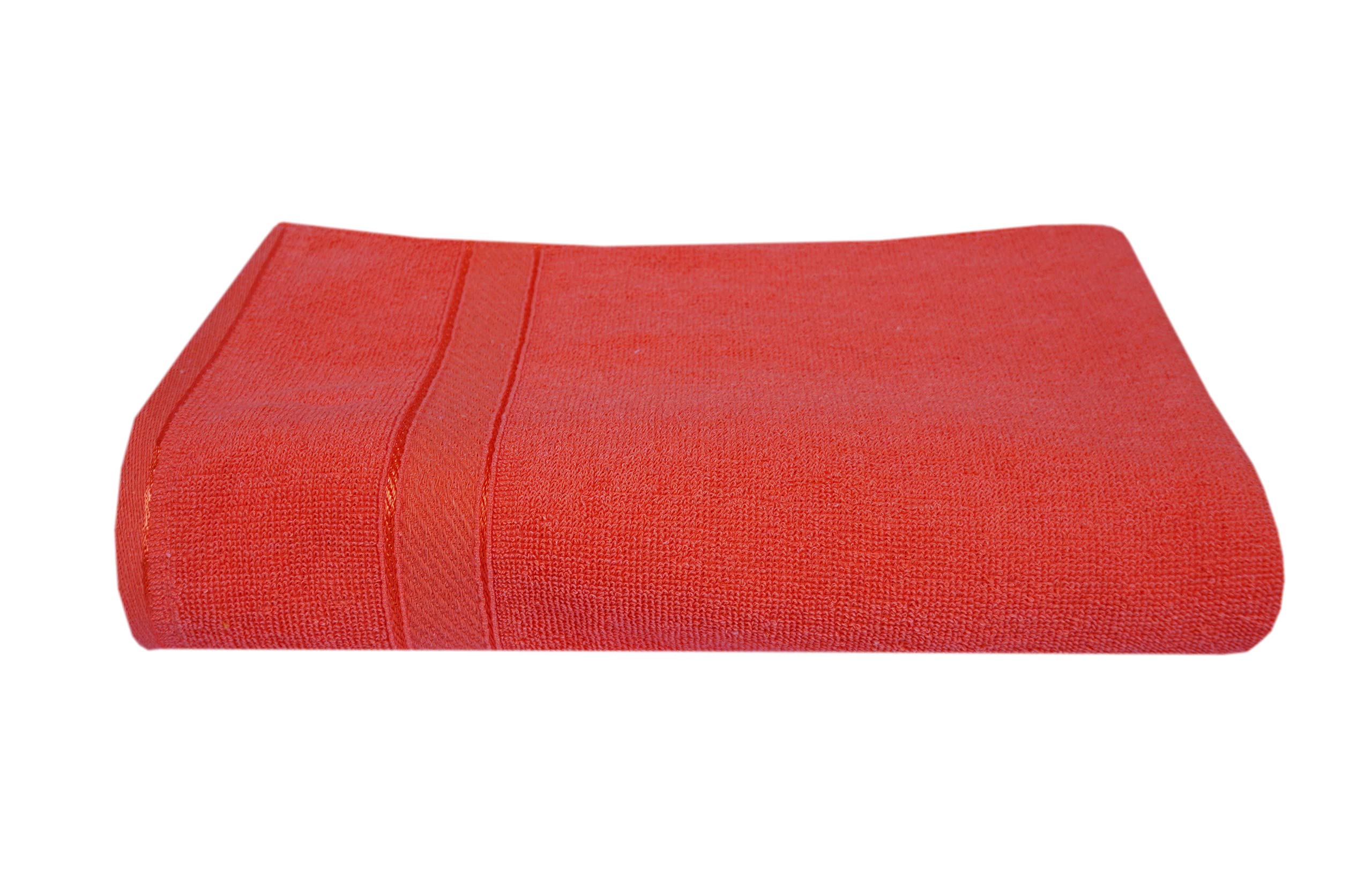 K.S. Collection Best Luxury100% Cotton Super Highly Absorbent Big Size 28X58 inch Plain Bath Towels, 450GSM (1 Piece)