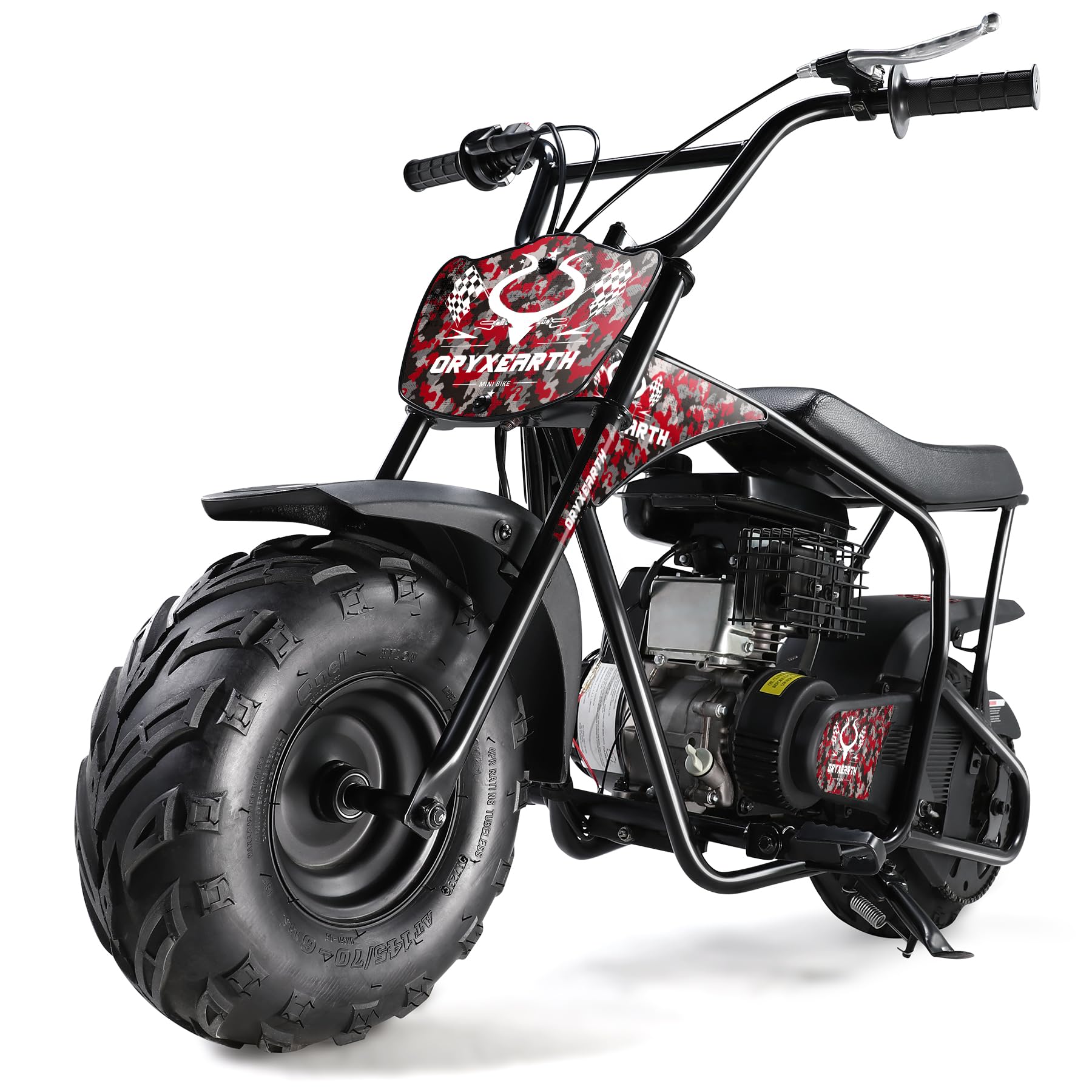 Oryxearth Mini Dirt Bike for Kids, 105CC 4-Stroke Kid Gas Powered Off-Road Pocket Pit Trail Motorcycle W/EPA Approved, Up to 28 Mph Weight Support 185 LBS, for Adults and Teens