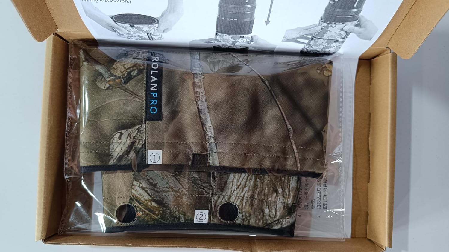 ROLANPRO Waterproof Lens Cover for Canon EF 300mm f/2.8 L is II USM Raincover Lens Protective Sleeve Case-#23 Brown Jungle camo Waterproof